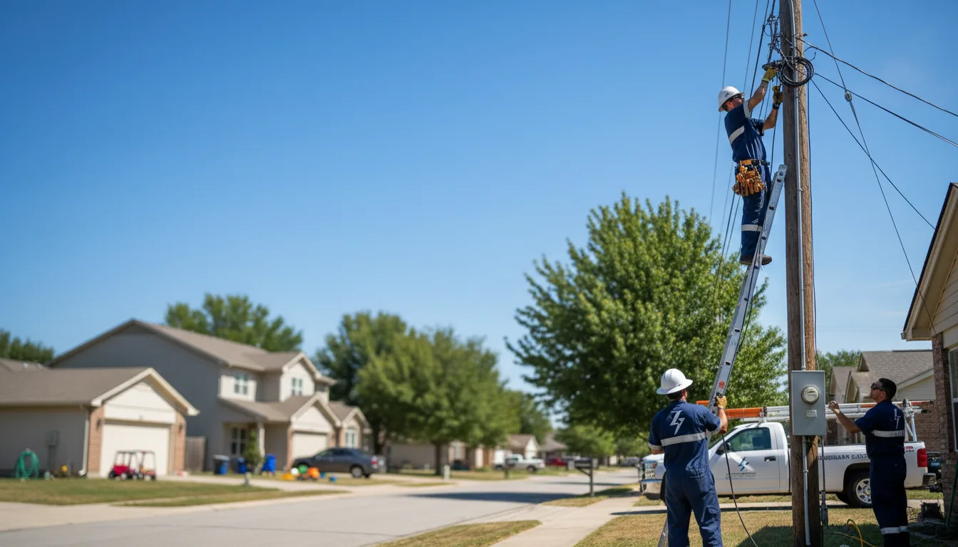 Residential electrician providing installation services in Dixon, KY